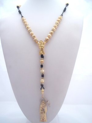 Rosario Sta Muerte Oro Laminado /Bimetal 14kt (OL008)