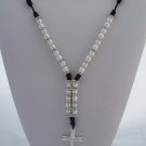 Rosario Doble / Silver Double Rosary (RS008) (Black)