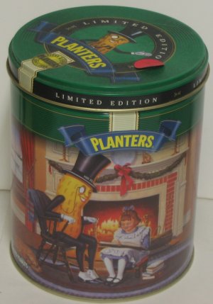   "Planter's Peanuts Christmas 1997 Tin