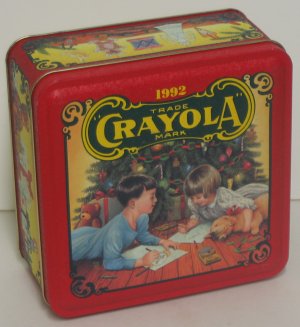  "Colorful Holiday Wishes from Crayola, 1992" Tin