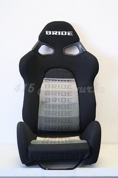 Bride Cuga Black Gradation Cloth / Black FRP Shell *PAIR*
