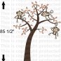 3 Monkeys on a tree Wall Vinyl Sticker Decal