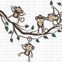 Happy Monkeys With Joe Cool Monkey Jungle Friends Vinyl Wall Wall Decal 4