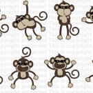 6"  Jungle Friends Wall Monkeys Vinyl Wall Decal Good for Laptop Free Shipping Buy 5 get 3 free