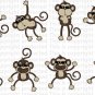 6"  Jungle Friends Wall Monkeys Vinyl Wall Decal Good for Laptop Free Shipping Buy 5 get 3 free