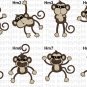 Happy Light Switch Monkey Buy 5 get 3 free 6" tall each