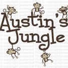 Custom Jungle theme with Name personalized wall name