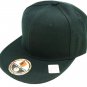Black 6-7/8 Small Fitted Hats Caps Plain All Sizes NEW