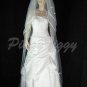 3 Tier White Bridal Cathedral Length Swarovski Crystal Rhinestones Wedding Veil V116wt