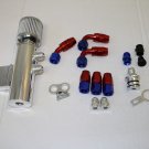 Private Label MFG Power Driven OIL CATCH CAN / BREATHER TANK STREET KIT W/ HOSES (UNIVERSAL)