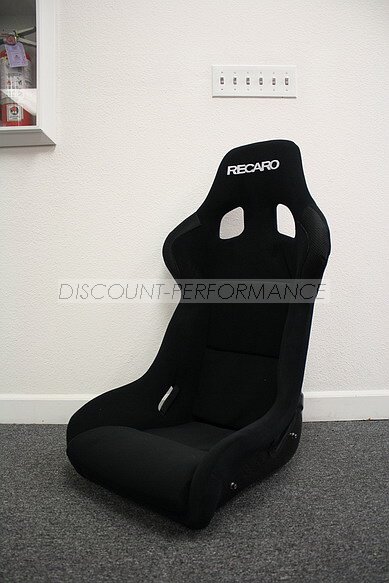SINGLE* Recaro SPG XL BLACK Plain Cloth / Black FRP Shell