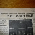 1939 Boys Town Times Newspaper