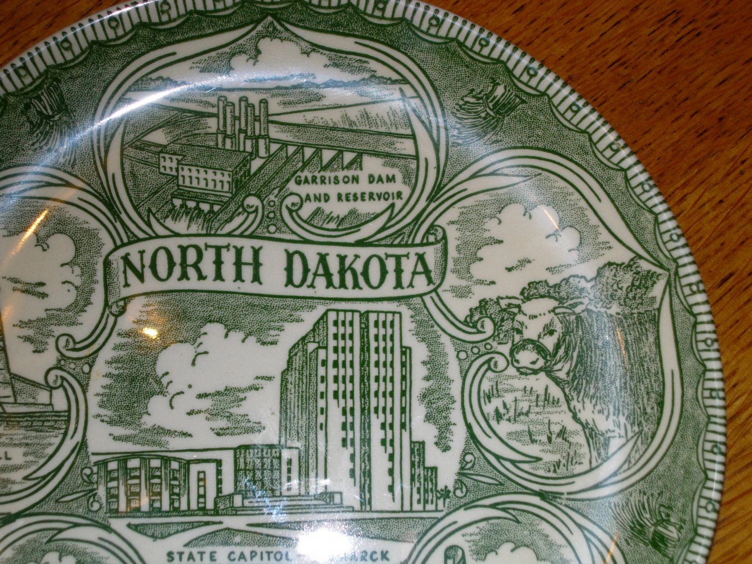 North Dakota Bread Basket of the World Collector Plate