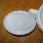 Anchor Hocking Fire King Fleurette Cream & Sugar Bowl