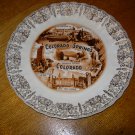 1940's Colorado Springs Collector Plate With Gold Trim