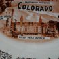 1940's Colorado Springs Collector Plate With Gold Trim