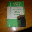 John Deere No 65 Pull-Type Combine Parts Manual #PL-H30-151
