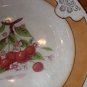 Vintage D.E. McNicol China Diner Plate with Cherry Design Clarksburg W Va
