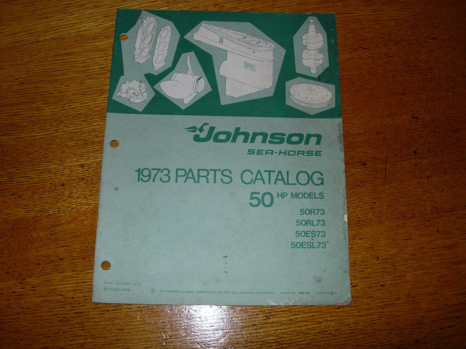 1973 Johnson Sea-Horse 50hp Parts Catalog