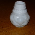 Antique White Opaque Quilted Phlox Salt Shaker By Northwood Glass