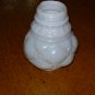 Antique White Opaque Quilted Phlox Salt Shaker By Northwood Glass