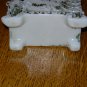 Vintage Early Opaque Milk Glass Playing Card Holder
