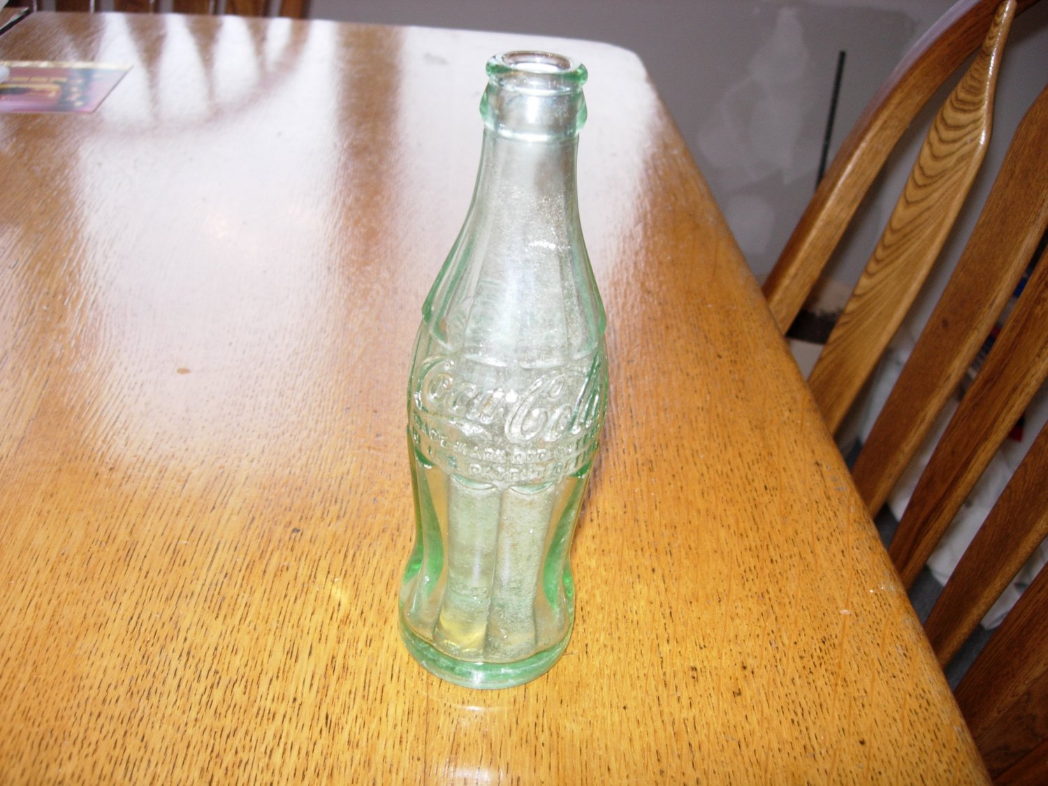 1950's 6 oz CocaCola Bottle with Embossed Lettering from Albert Lea, MN