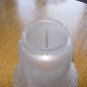 Vintage 5" Frosted Glass Bell Shaped Lamp Shade
