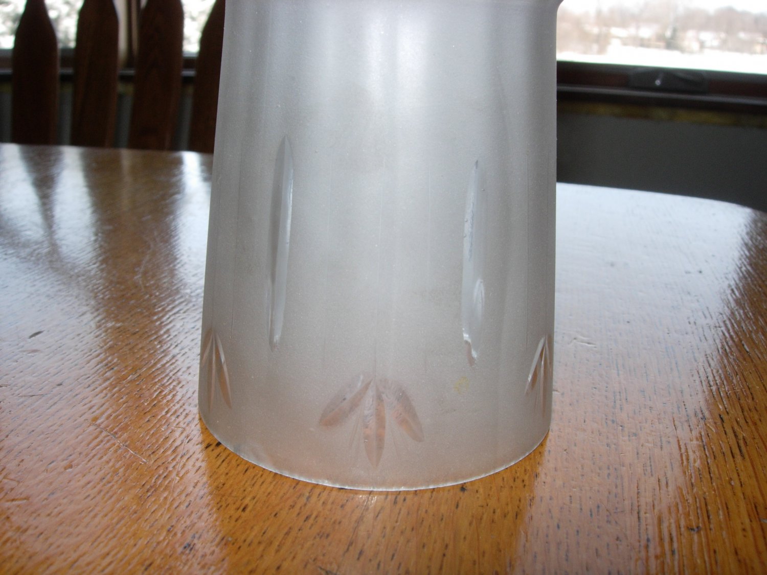 Vintage 6" Frosted Glass Lamp Shade