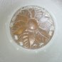 Vintage Art Deco 3 Chain Ceiling Light Shade with Embossed Flower Pattern