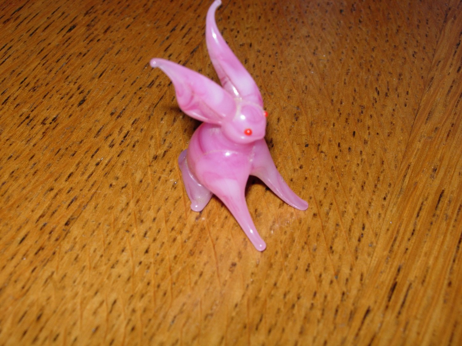 Vintage Miniature Blown Glass Bunny Made in Occupied Japan