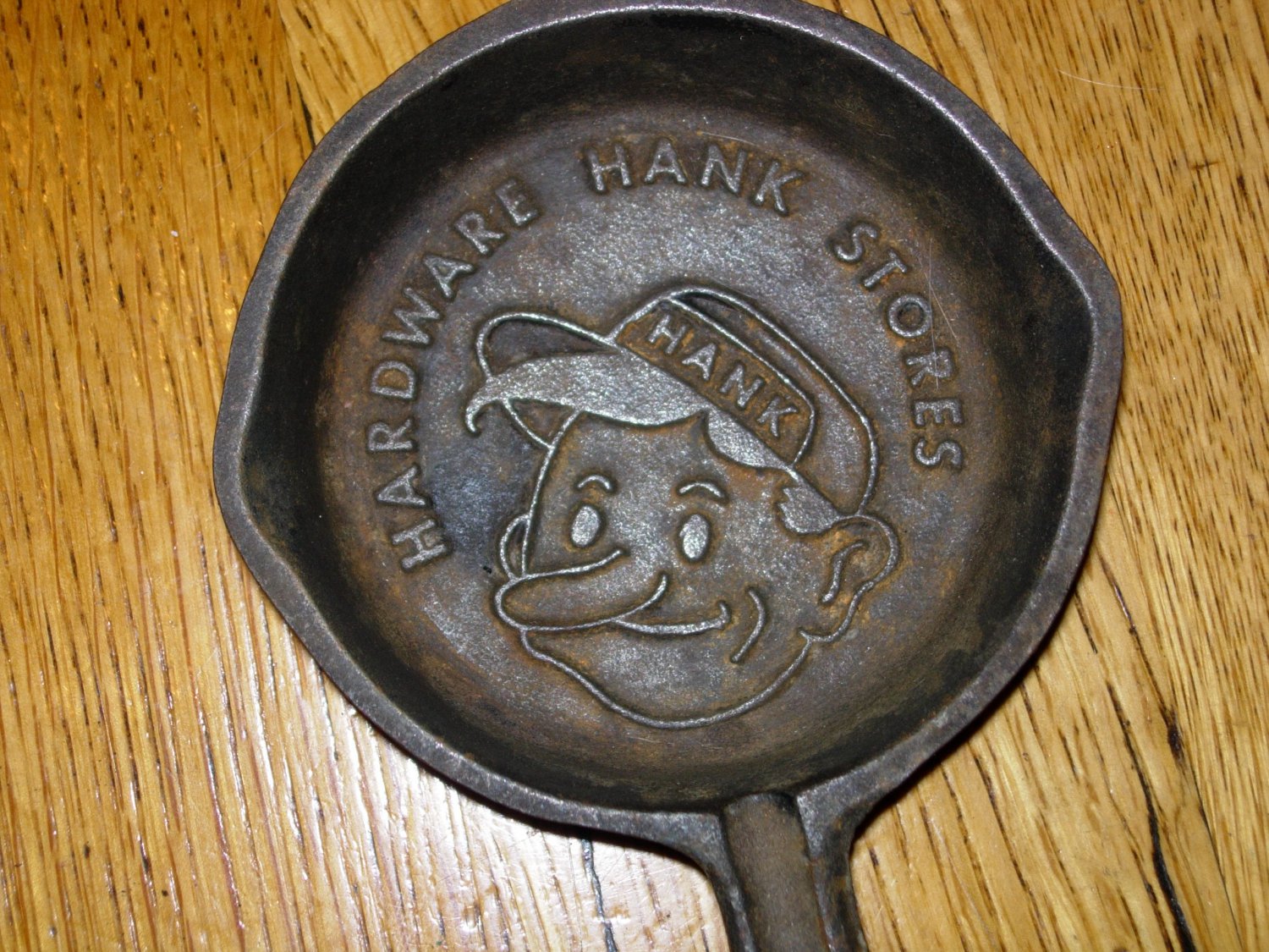 Hardware Hank Mini Cast Iron Advertising Frying Pan