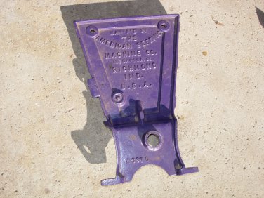 Vintage American Seeding Machine Co Embossed Cast Iron Grain Drill Side Cover