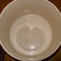 Vintage Tan Porcelain Enamelware Stock Pot with Brown Trim