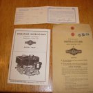 Vintage Briggs & Stratton Model 6B-H Operating Instruction Manual