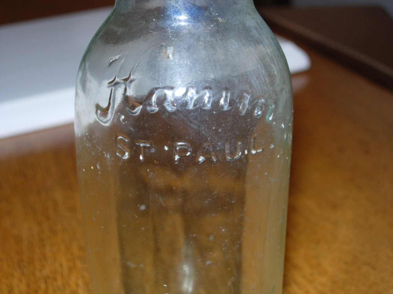 Vintage Clear Embossed Hamm's Beer Bottle St Paulstamped Bottle Not To