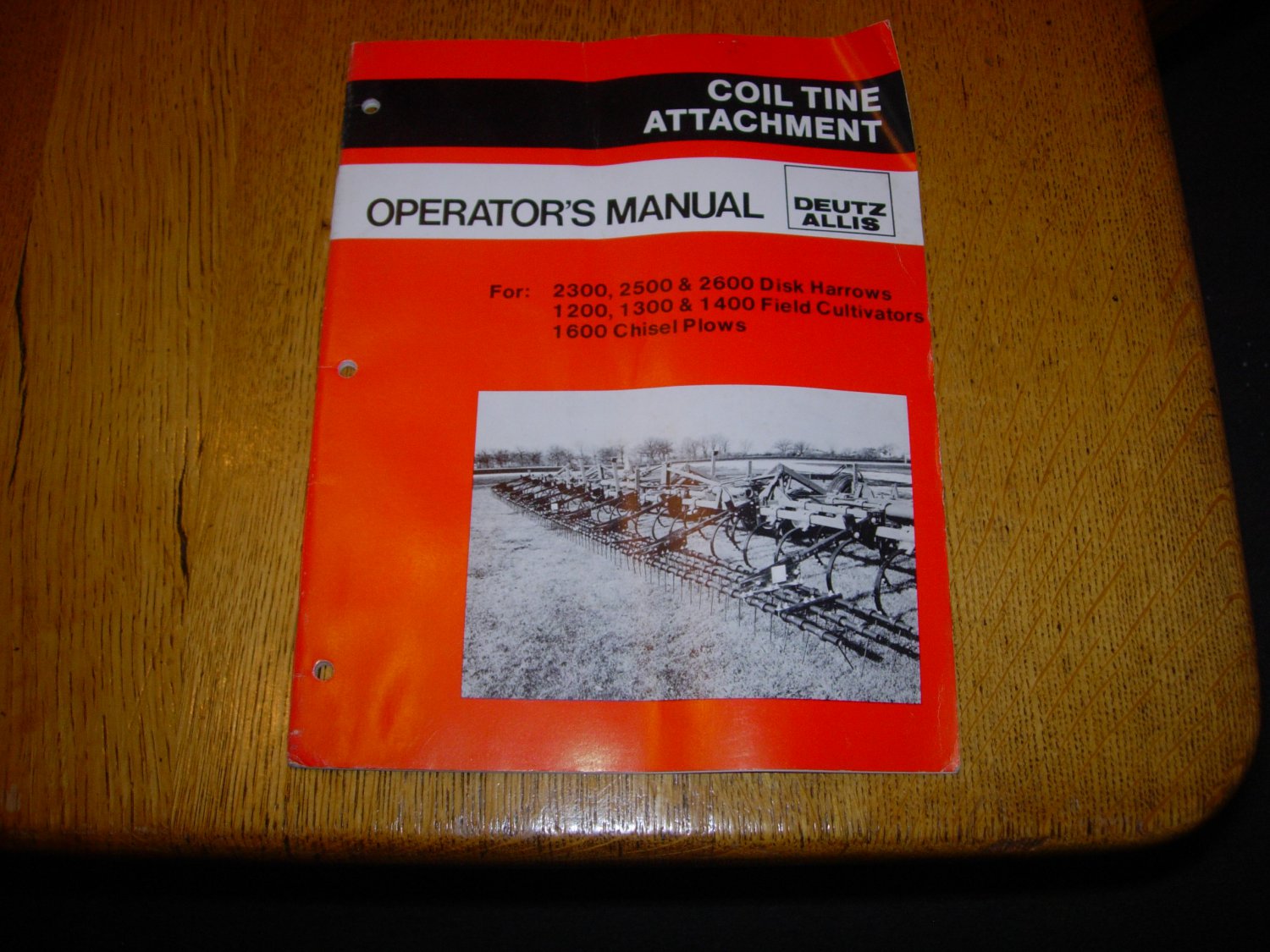 Deutz Allis Coil Tine Attachment Owner's Operator's Manual