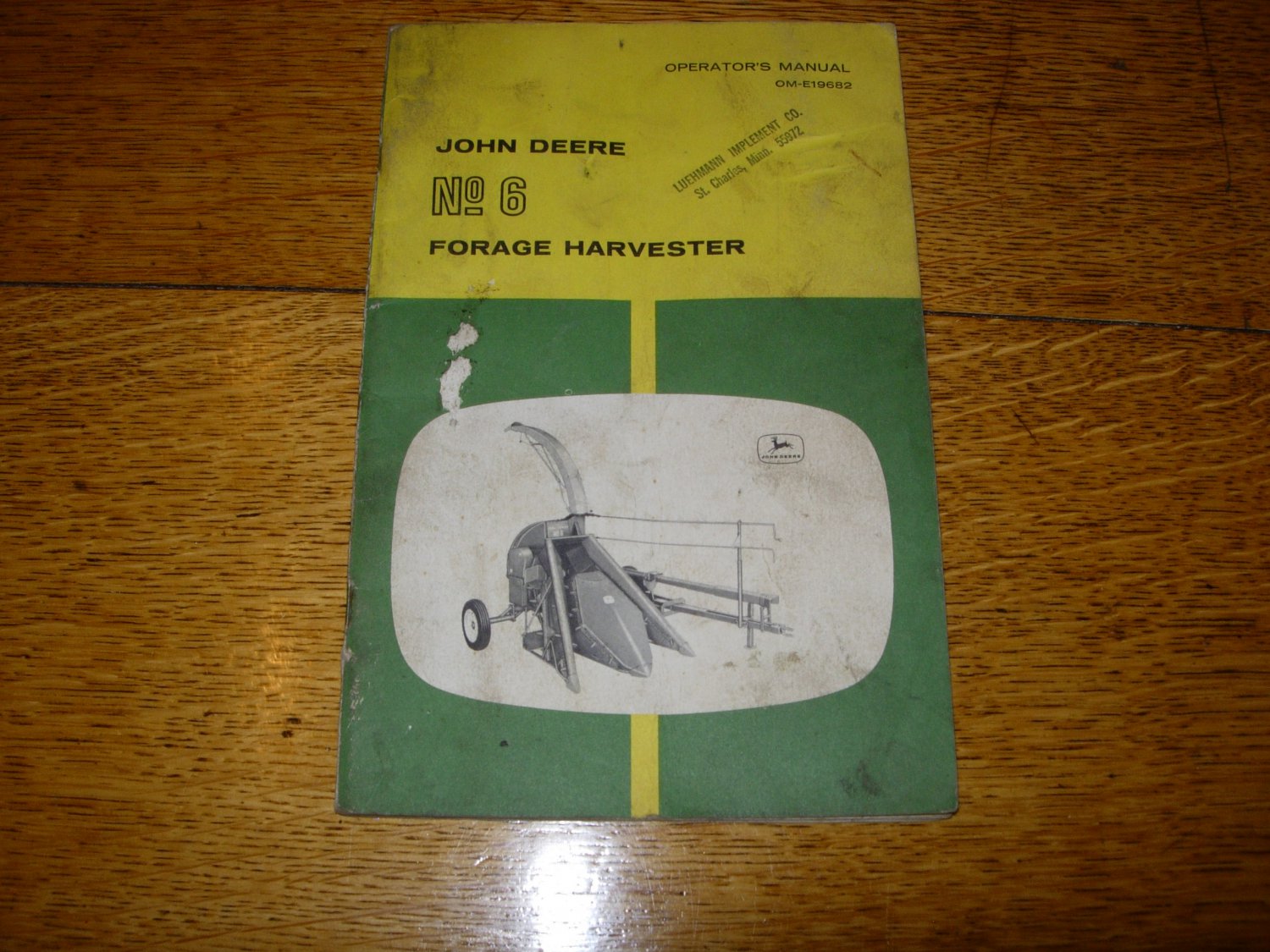 John Deere No 6 Forage Harvester Owners Manual