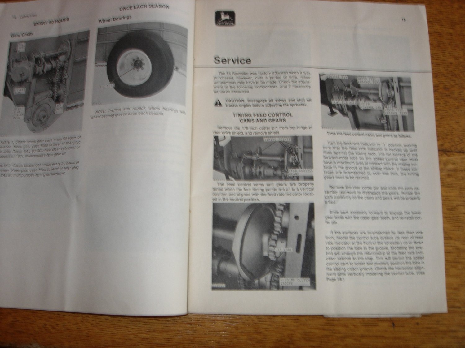 John Deere 54 Manure Spreader Operators Manual