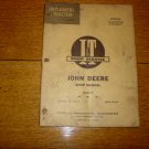 I&T John Deere 50, 60, 70 Tractor  Shop Manual