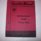 International Harvester U-2A Power Unit Operators Manual