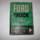 1963 Ford Truck Owners Manual Series 100-350