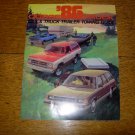 1986 Dodge Car & Truck Trailer Towing Guide