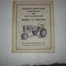 Allis-Chalmers Model C Tractor Operators Manual