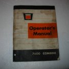 Oliver 7600 Combine Operators Owners Instructions Manual