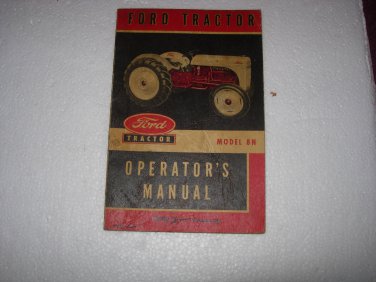 Ford Tractor Model 8N Operators Manual