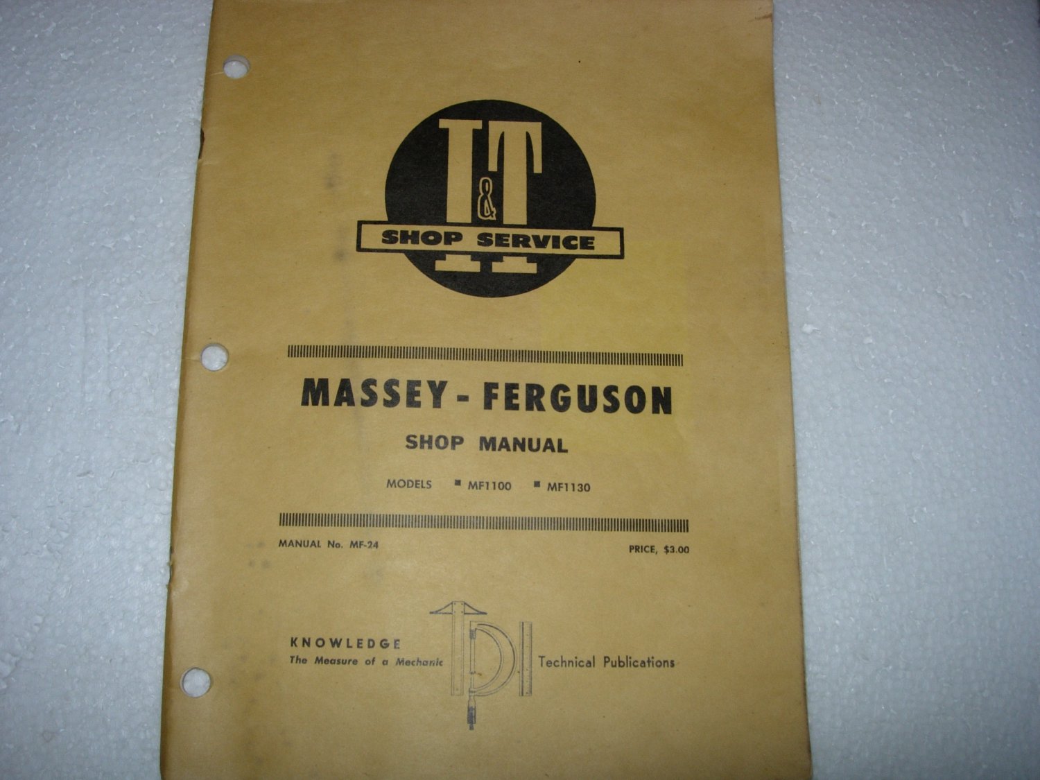 Massey-Ferguson MF1100 MF1130 Shop Service Manual