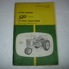 John Deere Model 520 LP-Gas Tractor Operators Manual