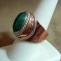 Rough Emerald Sterling Silver/Copper Ring