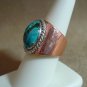 Chrysocolla Sterling Silver/Copper Ring